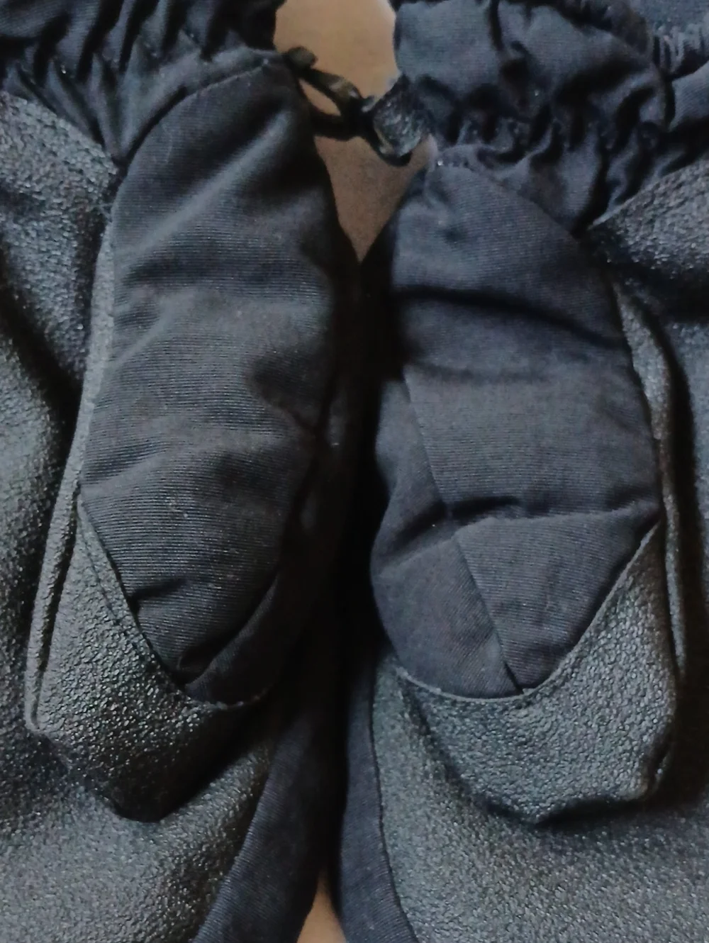 The North Face Mittens Black With White Logo Kids Size Small